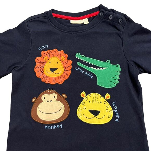 Jojo Maman Bebe 5-6Y Zoo Animals Appliqué Shirt - Picture 2 of 4